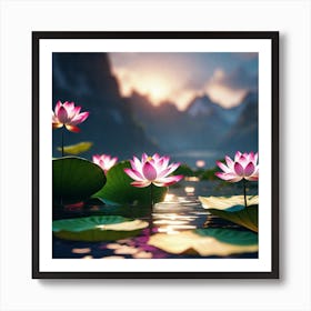 Lotus Flower 11 Poster