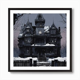 Haunted House 1 Art Print