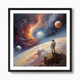 Space Man Art Print