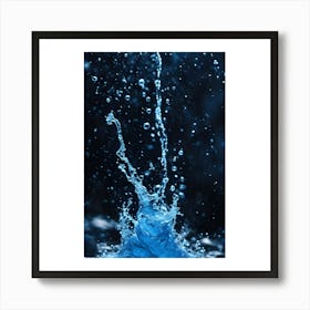 Water Splash Art Print