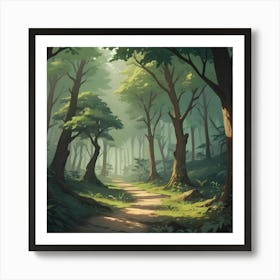 Path In The Forest Art Print