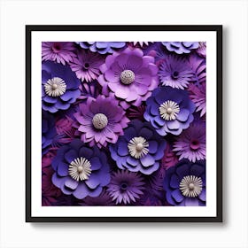 Paper Flowers 6 Art Print