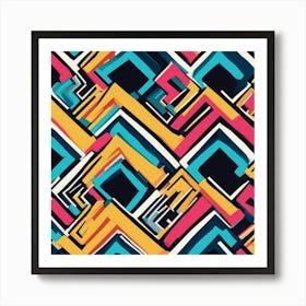 Abstract Geometric Pattern 7 Art Print