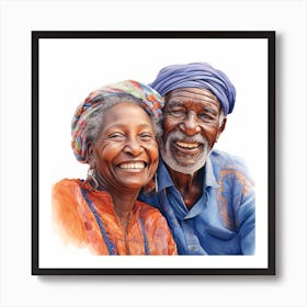 Happy Couple Art Print