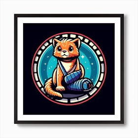 Cat In Space 3 Art Print