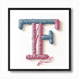 Letter F 6 Art Print