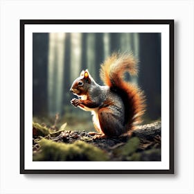 Squirrel In The Forest 258 Poster