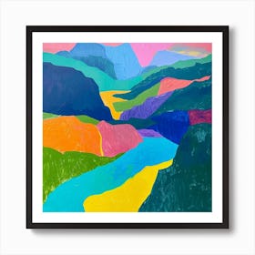 Colourful Abstract Triglav National Park Slovenia 2 Art Print