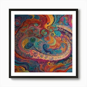 Psychedelic Swirl Art Print