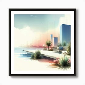 Abstract Cityscape 8 Art Print