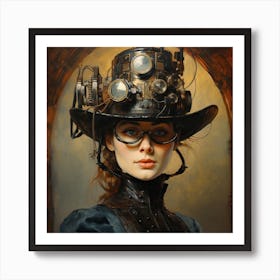 Steampunk Woman 8 Art Print