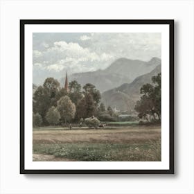 Village In The Mountains 2 Art Print