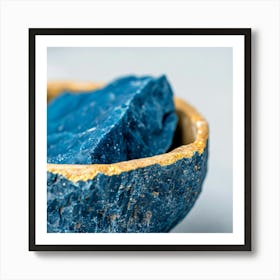 Blue Quartz In A Bowl Art Print