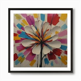 Abstract Flower 1 Art Print