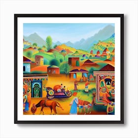 Turkish Village Art Print