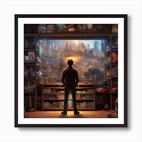 Gaming Shelf Art Print