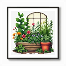 Garden Box Art Print