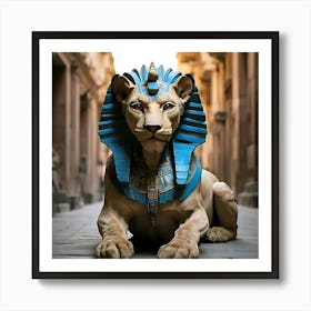 Egyptian Lion Art Print