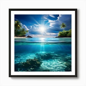 Underwater Seascape Art Print