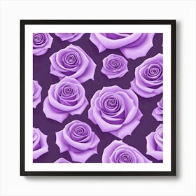 Purple Roses 23 Art Print