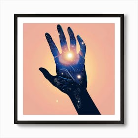 Astrology Hand Art Print