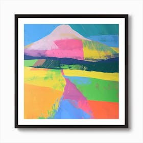 Abstract Travel Collection Mount Kilimanjaro Tanzania 4 Art Print