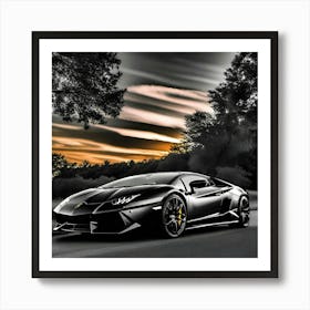 Lamborghini 61 Art Print