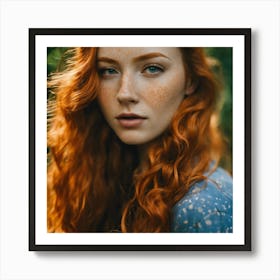 Freckled Girl Art Print