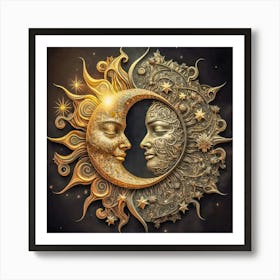 Sun And Moon Art Print