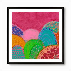 Little Hillbillies Abstract Painting Art Print