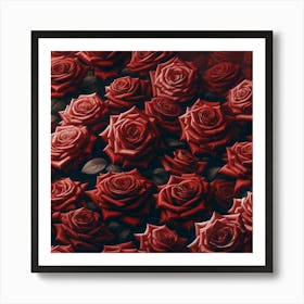 Red Roses Art Print