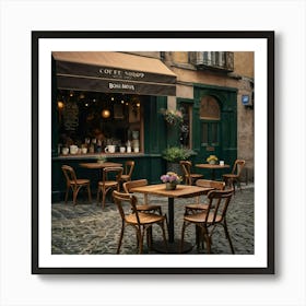 Coffee Shop In Paris Art Print