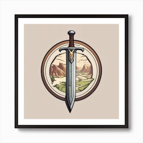 Sword And Shield Art Print