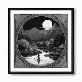 Sailor In The Moonlight Art Print