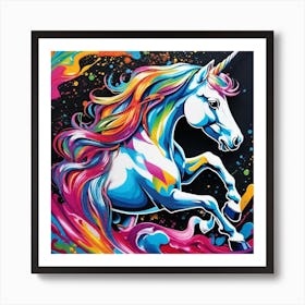 Unicorn Painting 3 Art Print