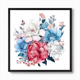 Bouquet Of Flowers 4 Art Print