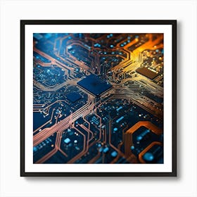 Computer Circuit Board 6 Art Print