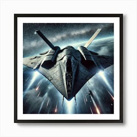 Raven Class Stealth Fighter Reconverted Art Print