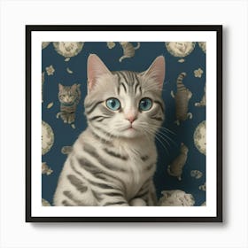 william morris Kitten Art Print