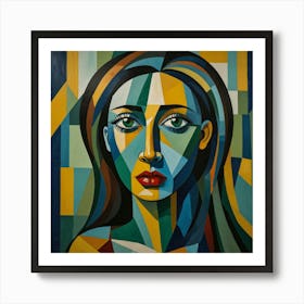 Abstract Portrait Of A Woman 8 Art Print