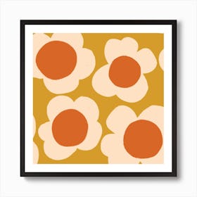 Yellow Popcorn Flower Art Print