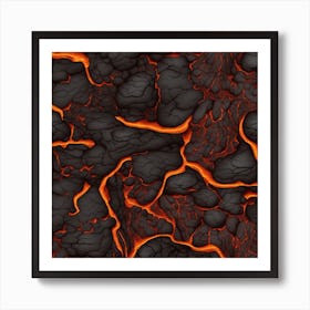 Lava Texture 4 Art Print