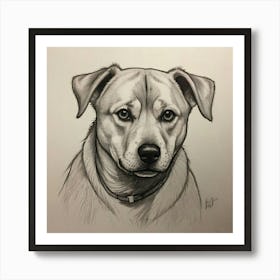 Dog Portrait 2 Art Print