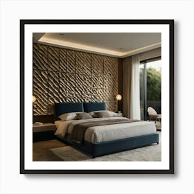 Modern Bedroom Design Art Print