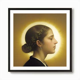 Portrait Of A Young Woman Art Print