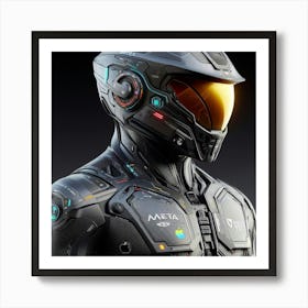 Futuristic Suit 63 Art Print