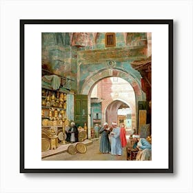 Egyptian Market Art Print