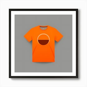 Orange T-Shirt Art Print