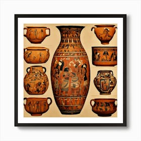 Egyptian Pottery Art Print