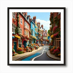 Firefly Bending Uk Street In Whimsical Claymation Style 64637 Poster